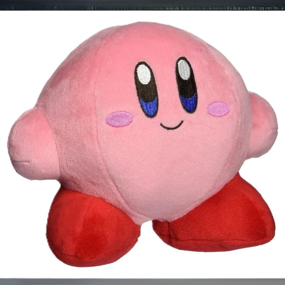 Kirby Adventure All Star Original Kirby Plush Multi-Colored Stuffie, 6" Tall